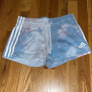adidas tye-dye athletic shorts